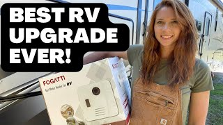 UPDATED Installing a New Fogatti Tankless Instant RV Hot Water Heater Easy step by step guide [upl. by Niveg]