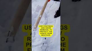 Snow and rainproof your fence WINTERIZE with a protective coating ❄️🖌️ [upl. by Cathrin]