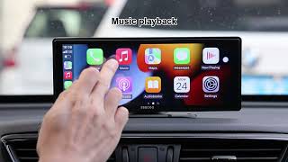 10inch Carplay amp Android Auto  Portable Car Stereo TS0001 PRO  Unboxing and Features  English [upl. by Nillad]