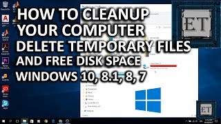 How to Cleanup Your Computer  Fully Delete Temporary Files and Free Disk Space [upl. by Colwin]