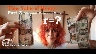 Part 3 Discount Rate and Periods Formula Excel Calculator Chapter 5  Time Value of Money [upl. by Lrat]