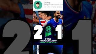 francia VS paraguay 21  SIGUE PARIS  fifa futsalworldcup uzbekistan2024 N [upl. by Yssor]