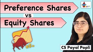 Difference between Equity amp Preference Shares Equity amp Preference Share Equity vs Preference Share [upl. by Attenreb461]