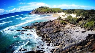 Drone view of Cabarita Beach  Hubsan 501SS [upl. by Nealah]