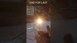 Home burns  nichrome  heating element entertainment heat nichromewire ytshorts experiment [upl. by Leahcar433]