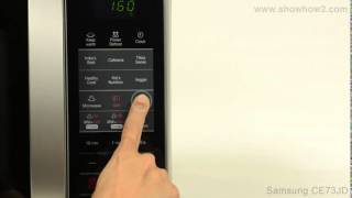 Samsung CE73JD Convection Microwave Oven  How To Set Up Convection Cooking [upl. by Regni]