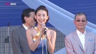 台湾フェスタ２０１６ 大久保麻梨子、舞川あいく挨拶 [upl. by Notsirhc]