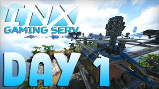 Claiming Shipwreck And Raiding A STACKED Base Day 1 On Inx ARK PvP [upl. by Norling]