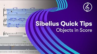 Sibelius Quick Tips Objects in Score [upl. by Ahsek]