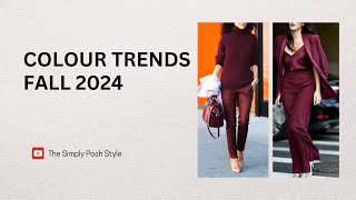 Colour Trends Fall 2024  Style Inspirations [upl. by Bussey]