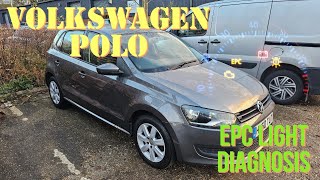 Volkswagen Polo 2010 EPC Light Diagnosis [upl. by Bamford]