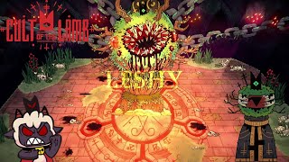 Its Time To Fight LESHY Boss Fight  Cult Of The Lamb Part 3 [upl. by Enniotna]