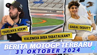 BANJIR GP Valencia Batal 😱 Rins Duel Jurdun Kok Adem Ayem 🤦🏼‍♂️ Aldeguer Gagal Debut di Ducati [upl. by Ttenaej]