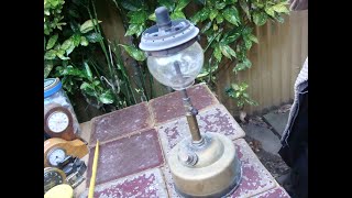 Old Vintage Antique Brass Tilley Lamp  Paraffin Table Lamp Untested [upl. by Ireland60]