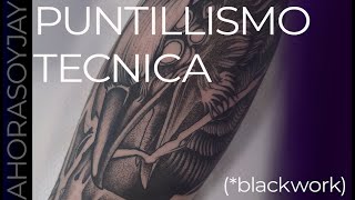 HACER PUNTILLISMO en un TATTOO con ROTATIVA x JAY Jesús Posilio [upl. by Vivyan304]