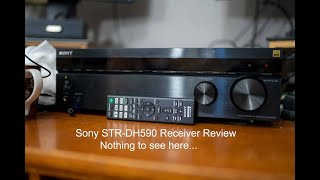 Sony STRDH590 Receiver Review  This is not the Receiver you are looking for [upl. by Epoillac]