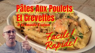 Recette de pâtes aux poulets et crevettes faciles à faire [upl. by Colt702]