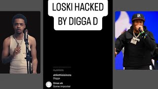 Digga D hacks Loski amp goes live on his Insta from jail 👀 [upl. by Arreip]