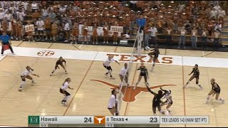 Hawaii Wahine Volleyball vs 8 Texas Sep 20 2024 [upl. by Libre]