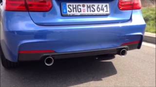 2x1 Tailpipe Sports Exhaust made by insidePerformance  here BMW 316i F30  PerformanceStyle [upl. by Papst]