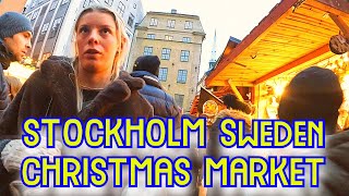 🇸🇪 SWEDEN CHRISTMAS MARKET STOCKHOLMOLD TOWN 4K WALK [upl. by Meave147]