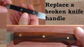 Replace the handle on your broken kitchen knife [upl. by Madox]