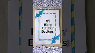 10 Easy front page design for school projects and idea note journals  Aesthetic Girl shorts howto [upl. by Wexler202]