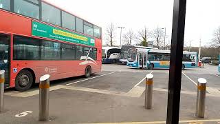 Translink Bus departing amp Translink bus Arrives into LondonderryDerry bus centre [upl. by Ahsied974]