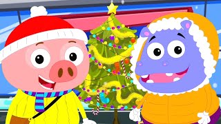 Christmas Everywhere Xmas Song and Cartoon for Kids [upl. by Prunella]