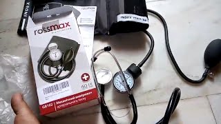 Rossmax GB102 Aneroid Blood Pressure Monitor UNBOXING [upl. by Abbate411]