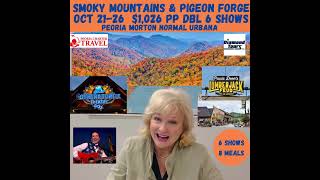 Join us for Pigeon Forge amp The Smoky Mountains Oct 2126 [upl. by Ytomit]