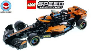 LEGO Speed Champions 76919 2023 McLaren Formula 1 Race Car Speed Build Review [upl. by Trubow]