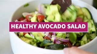 Healthy Avocado Salad Recipe [upl. by Aramat568]