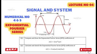 Compute amp draw the signal of 2coswtcos2wt amp cos2wt  lecture 4  Exponential Fourier series [upl. by Sherri]