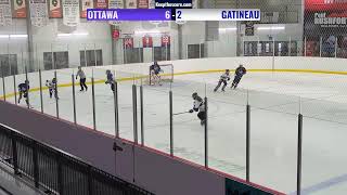 NCRRL Ringette  U14B  Ottawa Ice Bohemier vs Gatineau Vortex Seguin  20241027 [upl. by Aiuqram]