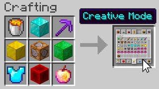 Minecraft But You Can Craft CREATIVE MODE [upl. by Leahcimauhsoj260]