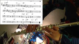 all of me  jazz flute  standard with score [upl. by Croft875]