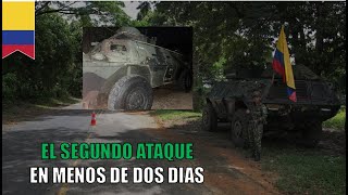 Guerrilleros de las FARC atacan con explosivos blindado M1117 del Ejército de Colombia [upl. by Eloccin]