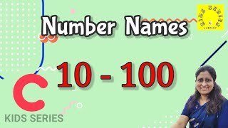 Number Names  10  100  Learn English Numbers [upl. by Jacob]