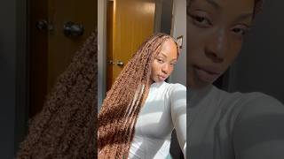 Dyeing my hair copper brown 🍂 copper hair copper haircolor hairtransformation locsjourney [upl. by Gnal]