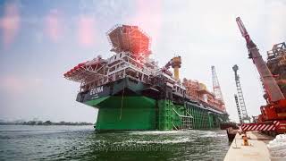 Fabrication and Integration of Egina FPSO in Nigeria [upl. by Lyred]