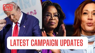 TRUMP Long Island Rally KAMALA Sits With OPRAH Campaign UPDATES [upl. by Artep133]