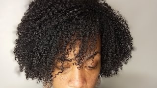 Anthony Dickey wash and go Method on type 4A 4B hair [upl. by Hedaza]