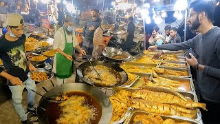 Balochi Fried Fish amp Grilled Fish at Khan Quetta Restaurant  Spicy Fish Fry Street Food Karachi [upl. by Agate]