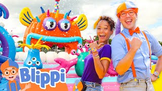 Blippi and Meekah’s Under the Sea Foam Party  Blippis Big 10  Educational Videos for Kids [upl. by Enilarac]