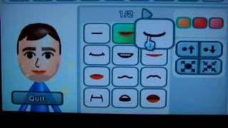 Creation of Mii on my Nintendo Wii [upl. by Madid]