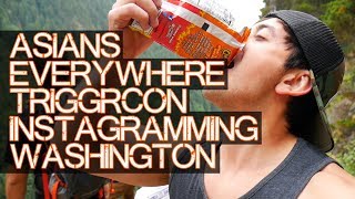 ASIANS EVERYWHERE  TriggrCon  Hiking  Eating  Washington [upl. by Lebasiram]