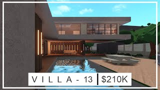 ROBLOX   Bloxburg  VILLA 13  Modern House  210K [upl. by Ranilopa]