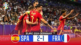 Spain vs France 21  All Goals amp Highlights  Euro 2024 [upl. by Malcah]