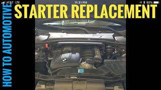 How to Replace a Starter on a 2008 BMW 328i N52 [upl. by Bary]